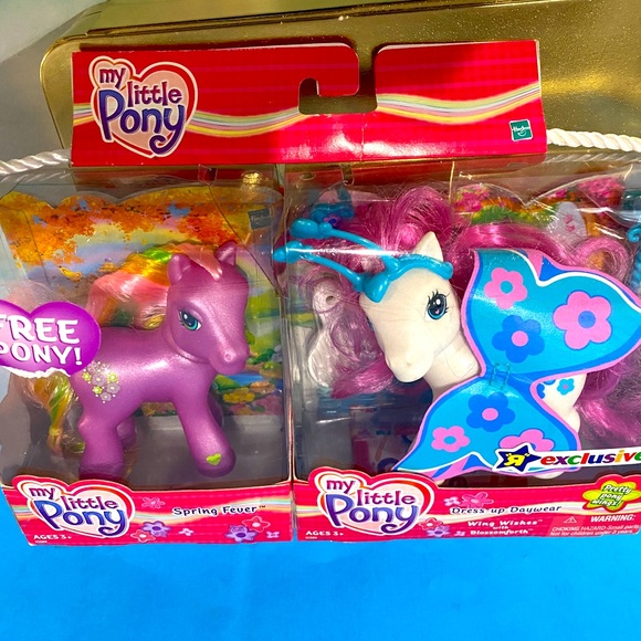 MY LITTLE PONY G3 NWT VTG 2004 TOYS R US EXCLUSIVE BLOSSOMFORTH & SPRING FEVER - Picture 4 of 16